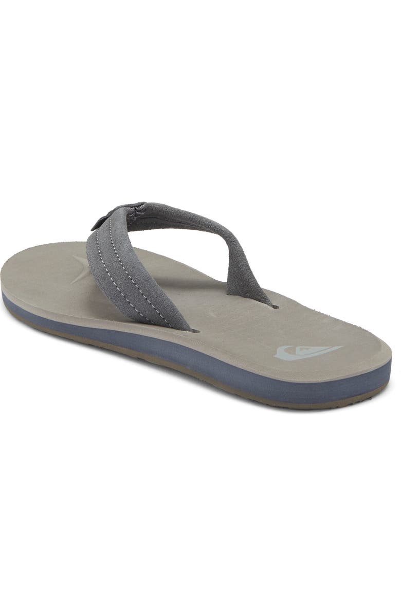 Quiksilver Carver Core Suede Sandal, Alternate, color, Grey/ Grey