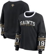 WEAR by Erin Andrews Women's WEAR by Erin Andrews  Black New Orleans Saints Sport Long-Sleeve T-Shirt