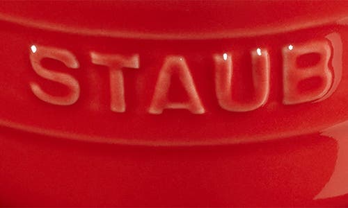 Staub Set Of 2 Stoneware 3.5-inch Prep Bowls In Red