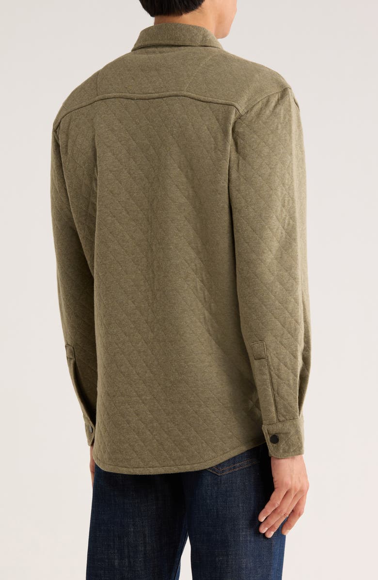 Vintage 1946 Quilted Shirt Jacket, Alternate, color, Olive Heather