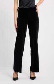Anne Klein High Waist Wide Leg Pull-On Pants