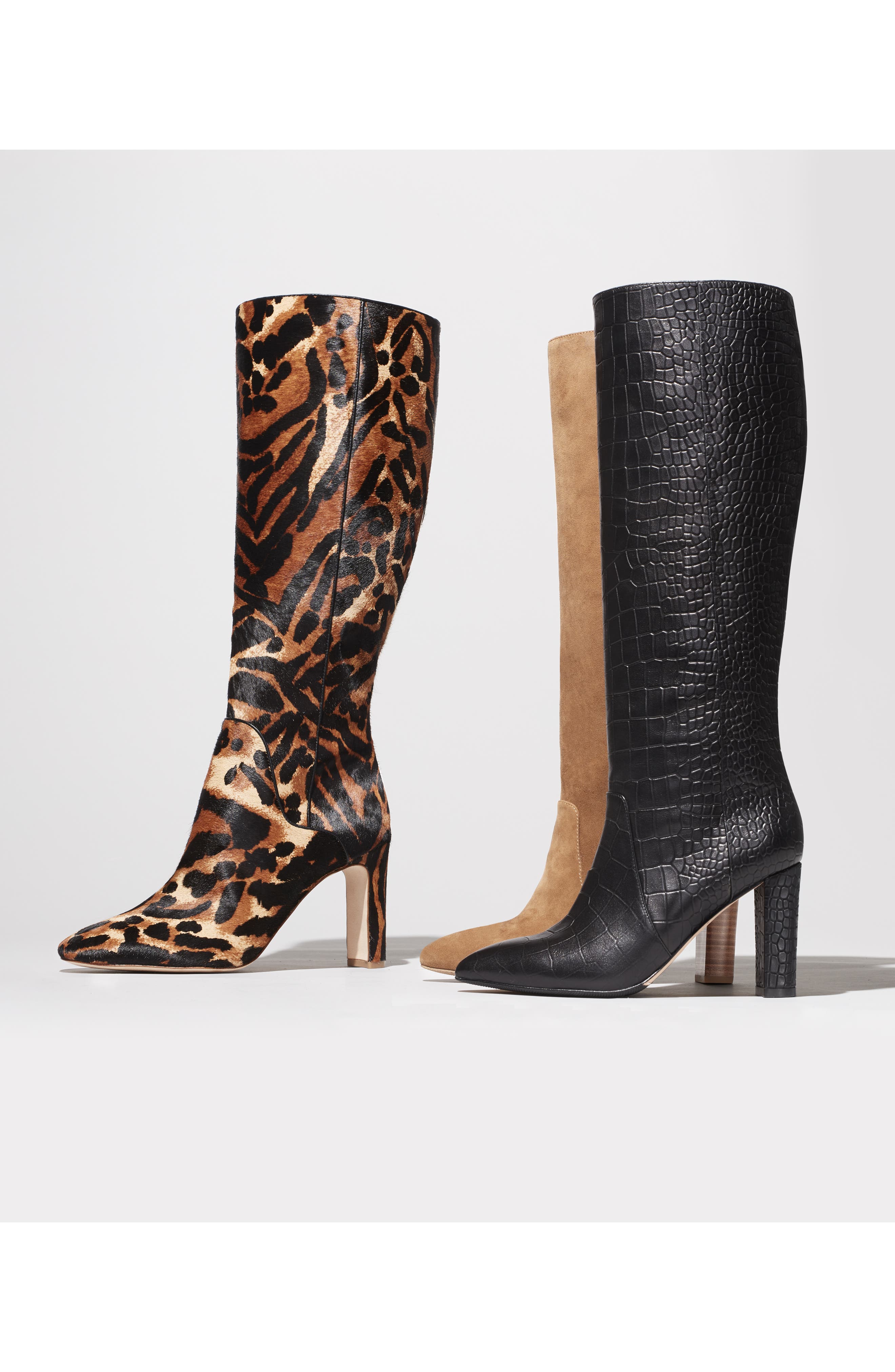 Carmen Knee High Boot, Alternate, color, ORANGE MULTI