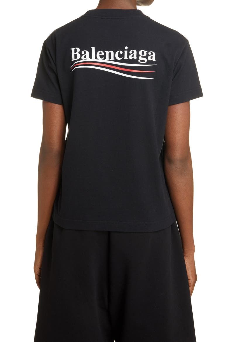 Campaign Logo Graphic Tee, Alternate, color, BLACK/ WHITE