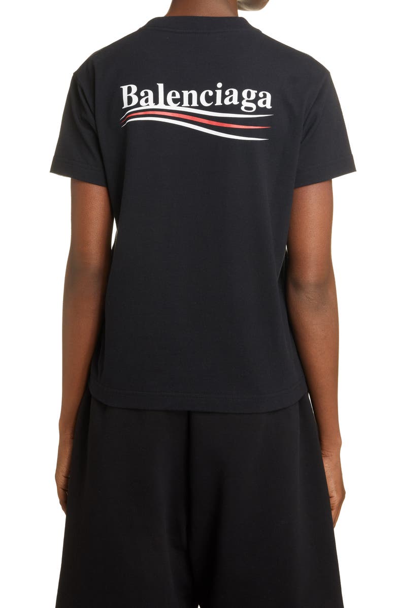 Balenciaga Campaign Logo Graphic Tee, Alternate, color, 
