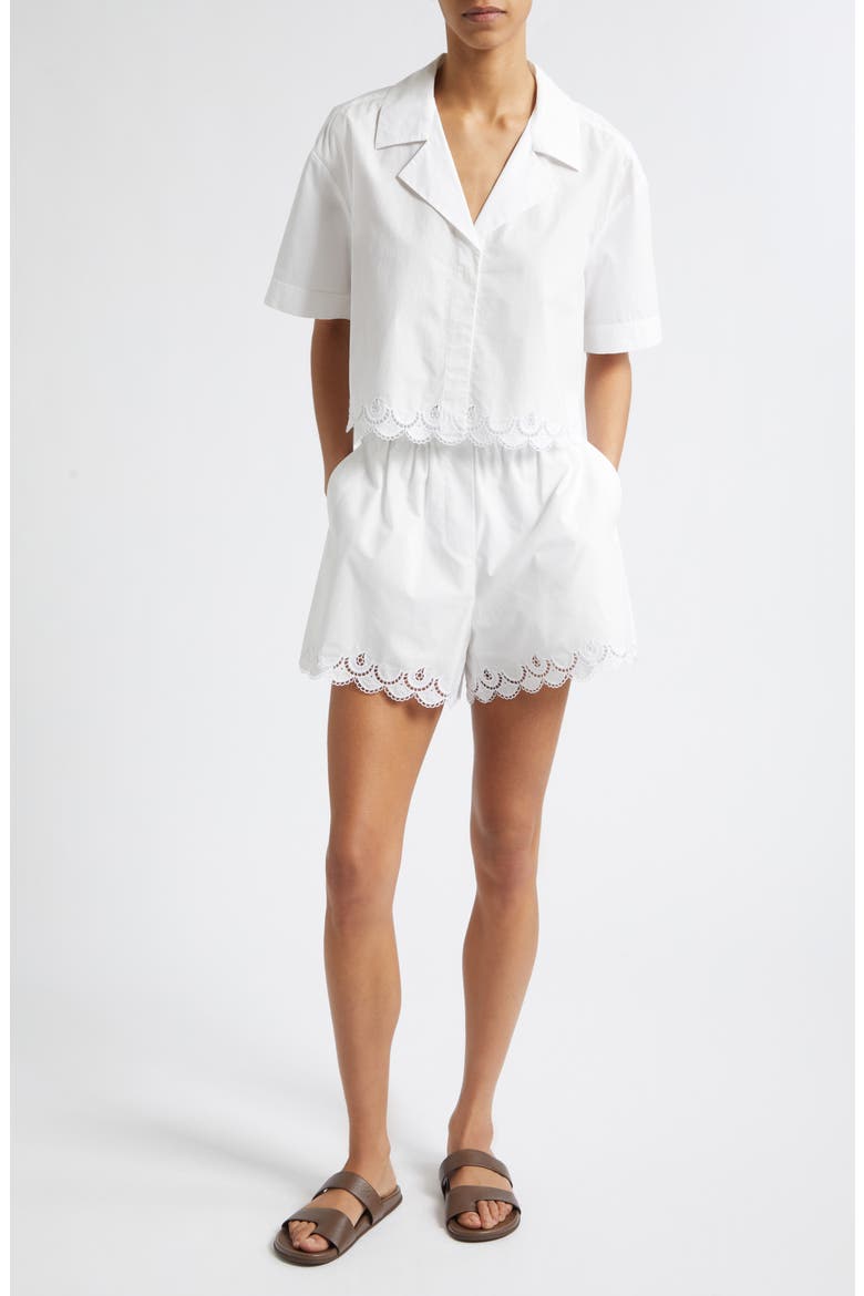 Gabrielle Eyelet Embroidery Woven Shirt, Alternate, color, WHITE