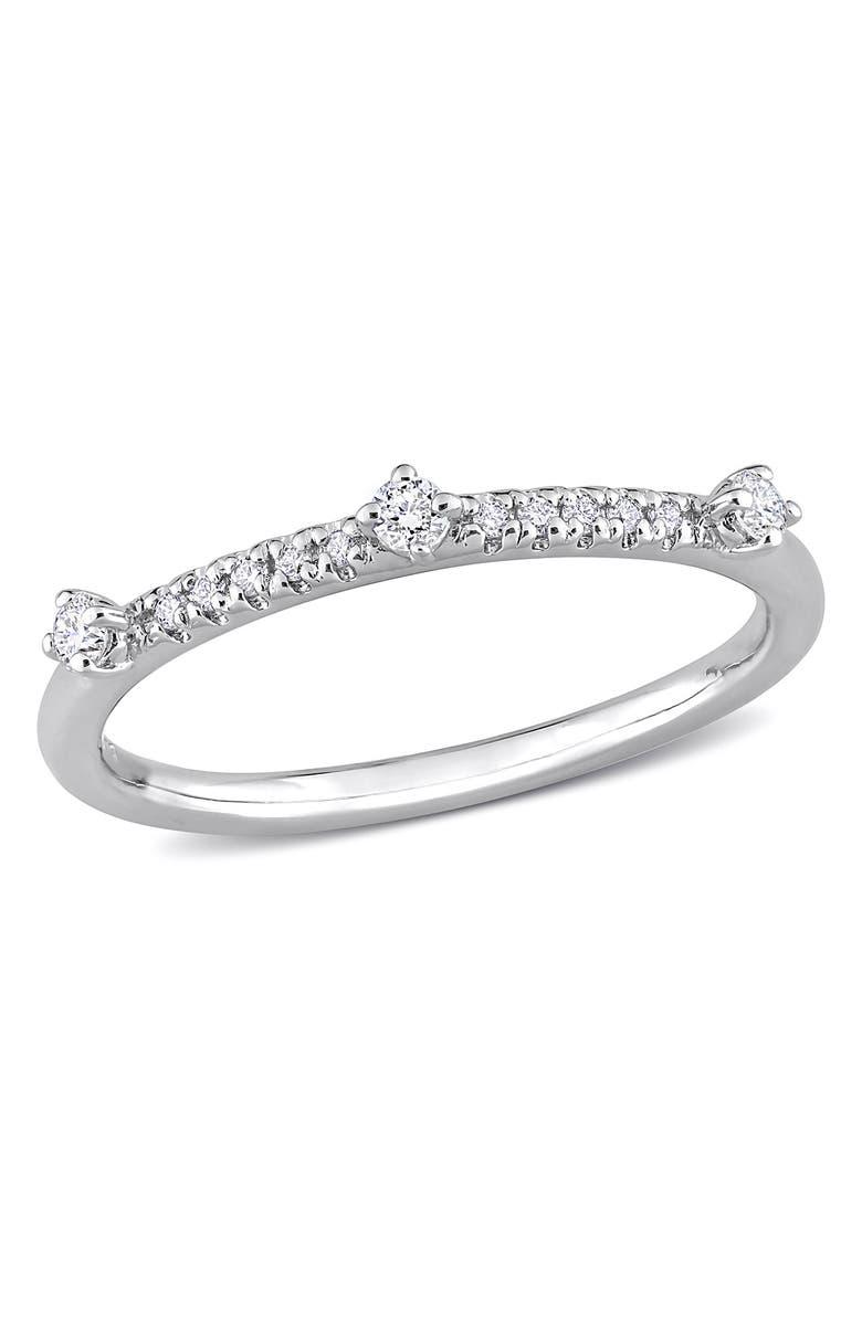 Created Forever Sterling Silver Lab Created Diamond Ring - 0.15 ct., Main, color,