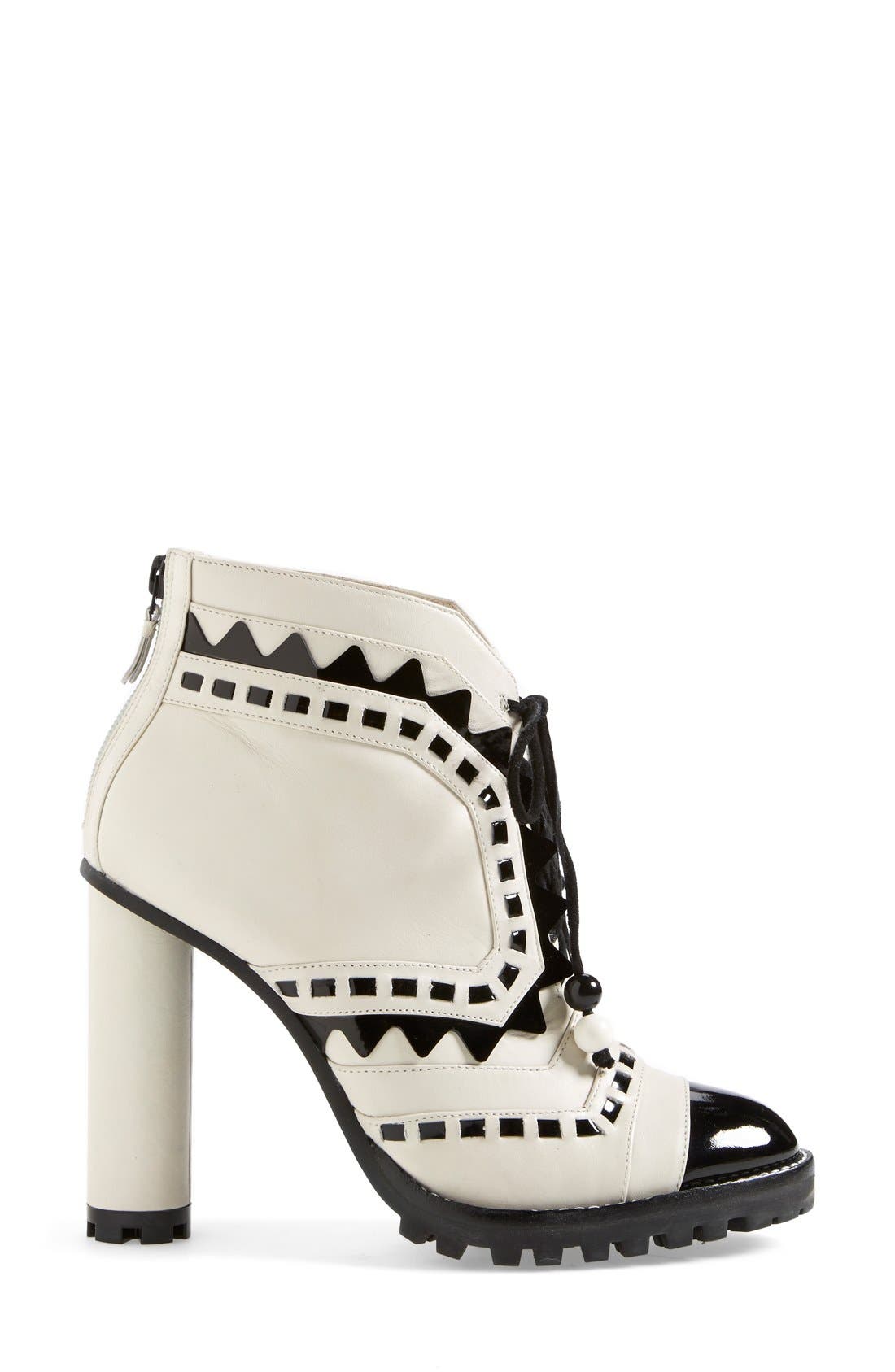 'Riko' Leather Boot, Alternate, color, WINTER WHITE