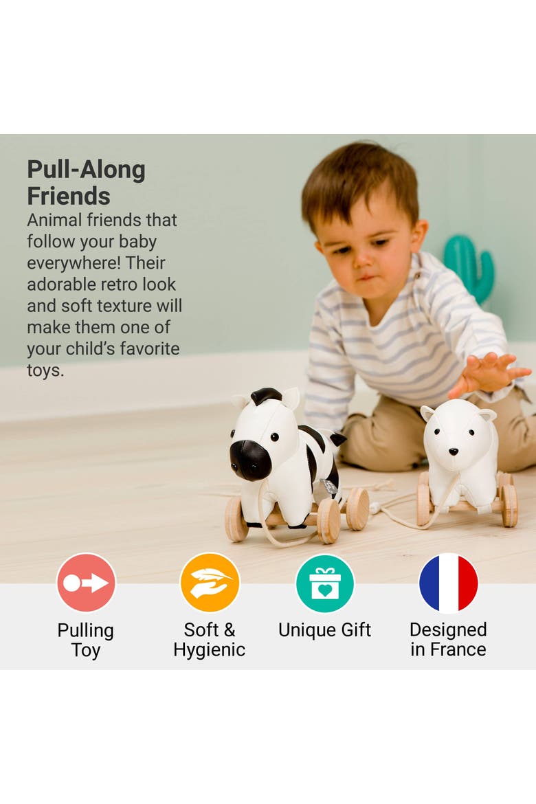 Pull Along Friends - Robert the Zebra, Plush Toy, Alternate, color, Multicolor