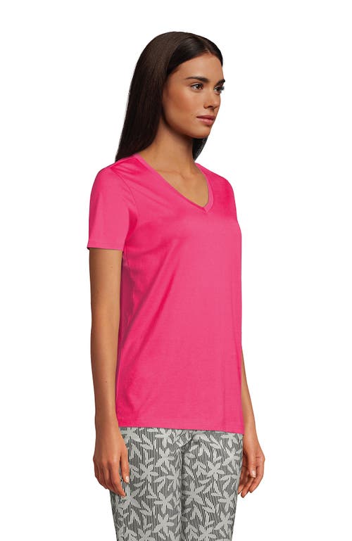 Lands' End Relaxed Supima Cotton V-neck T-shirt