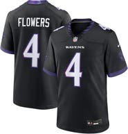 Nike Men's Nike Zay Flowers Black Baltimore Ravens Alternate Game Jersey