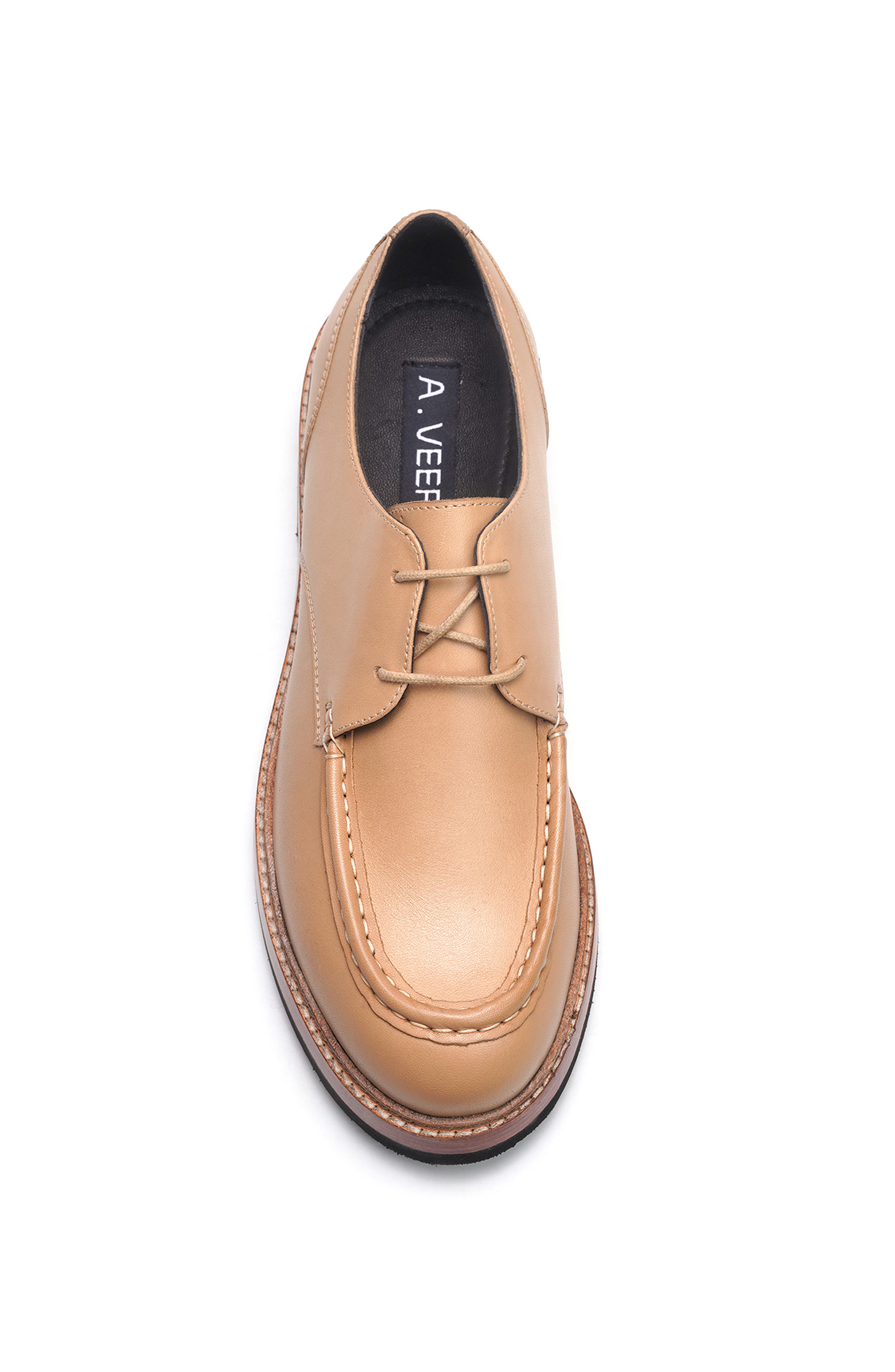 A. Veer Sorrento Moc Derby, Alternate, color, Sand Leather