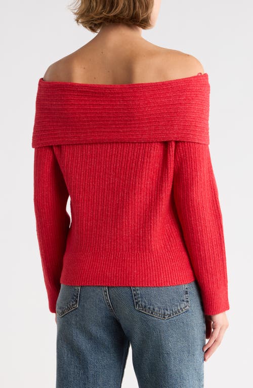Rdi Marylin Cowl Neck Sweater In Red