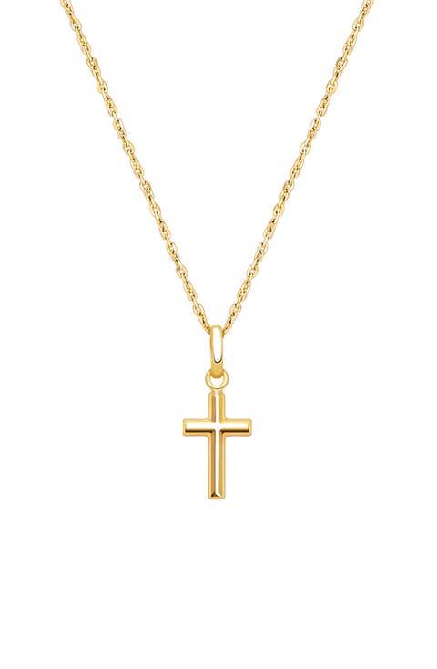 14K Gold Everlasting Faith Cross Necklace