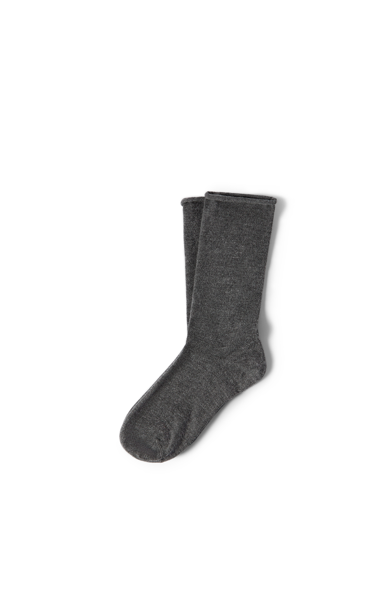 Brunello Cucinelli Cashmere knit socks, Alternate, color, Anthracite