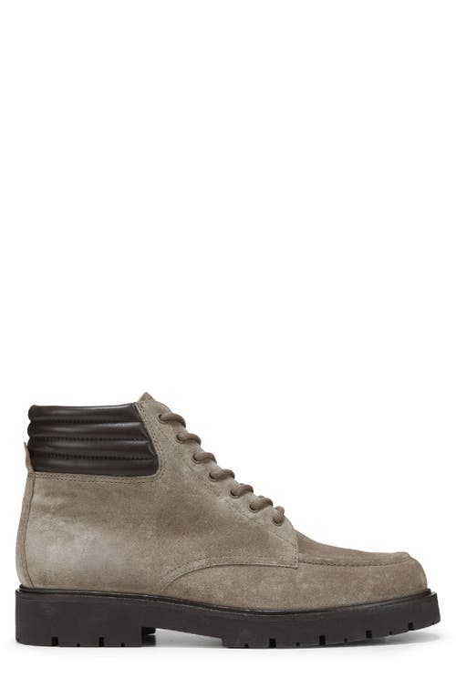 Vince Leonard Lugged Suede Boot In Gray