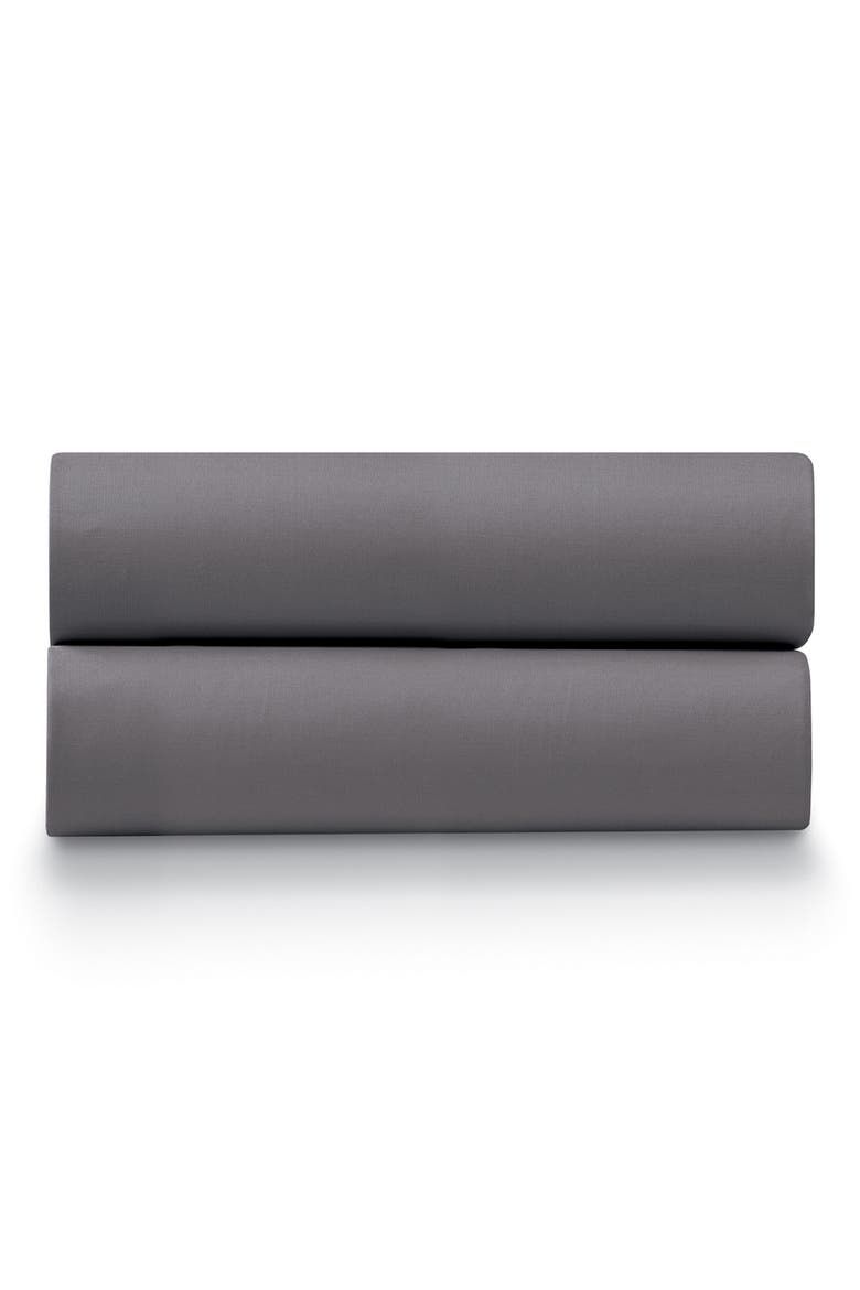 300 Thread Count Cotton Percale Pillow Case - Set of 2, Main, color, CHARCOAL