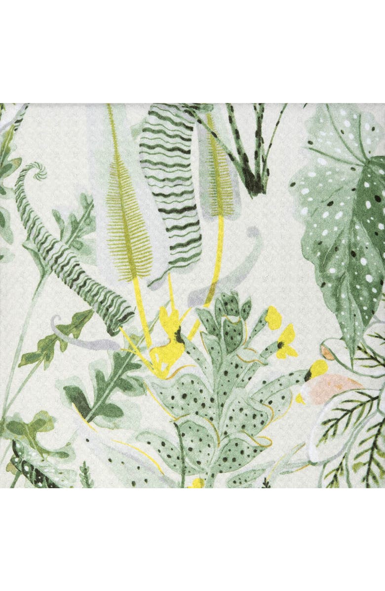 C&F Home Parson Abstract Botanical Watercolor 100% Cotton Printed Dishtowel, Alternate, color, Green