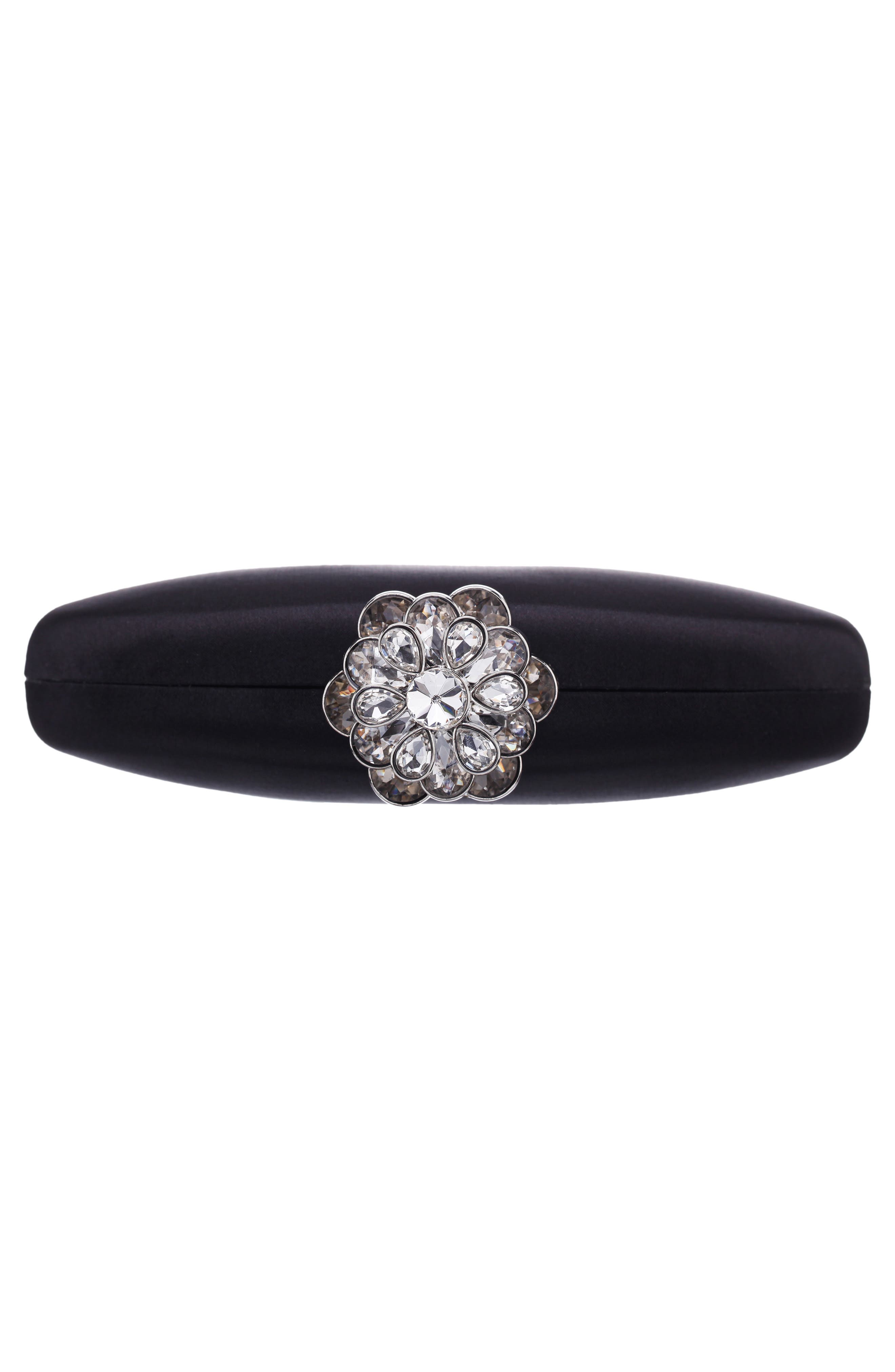 Nina Nivi Frame Clutch, Alternate, color, Black
