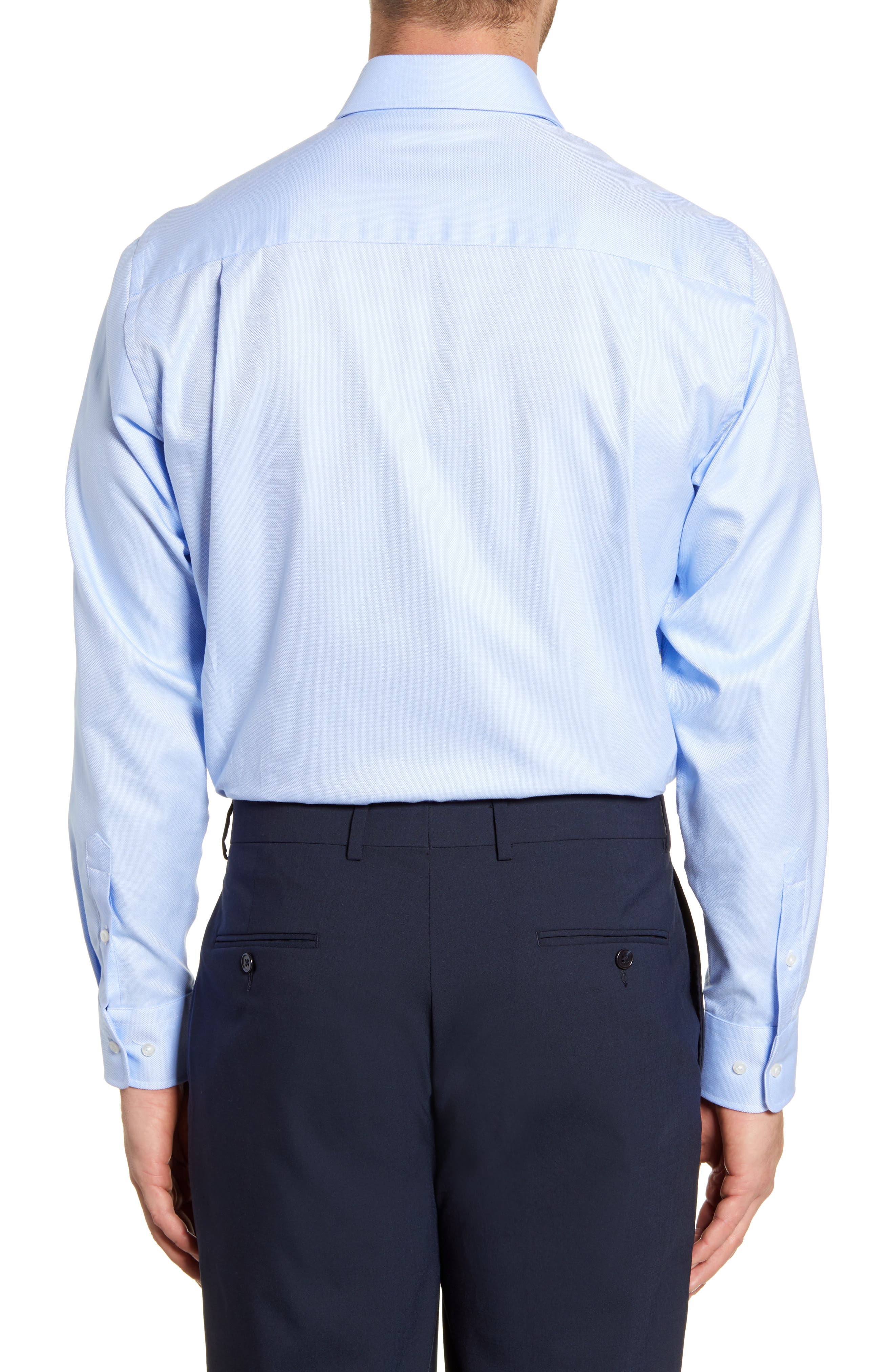 Мужские платья David Donahue Regular Fit Royal Oxford Dress Shirt — фото 3