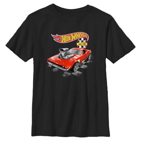 Boy's Hot Wheels Retro Rodger Dodger 68  Graphic T-Shirt