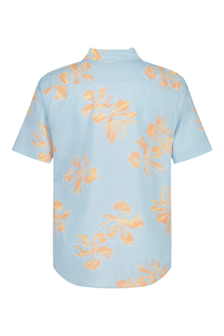 Kids' Sundays Short Sleeve Button-Up Shirt, Alternate, color, MIST BLUE
