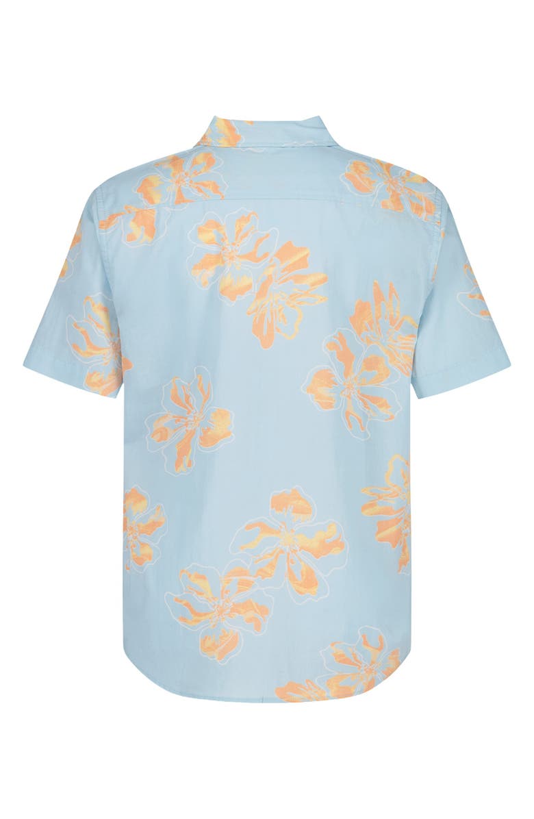 Billabong Kids' Sundays Short Sleeve Button-Up Shirt, Alternate, color, Mist Blue