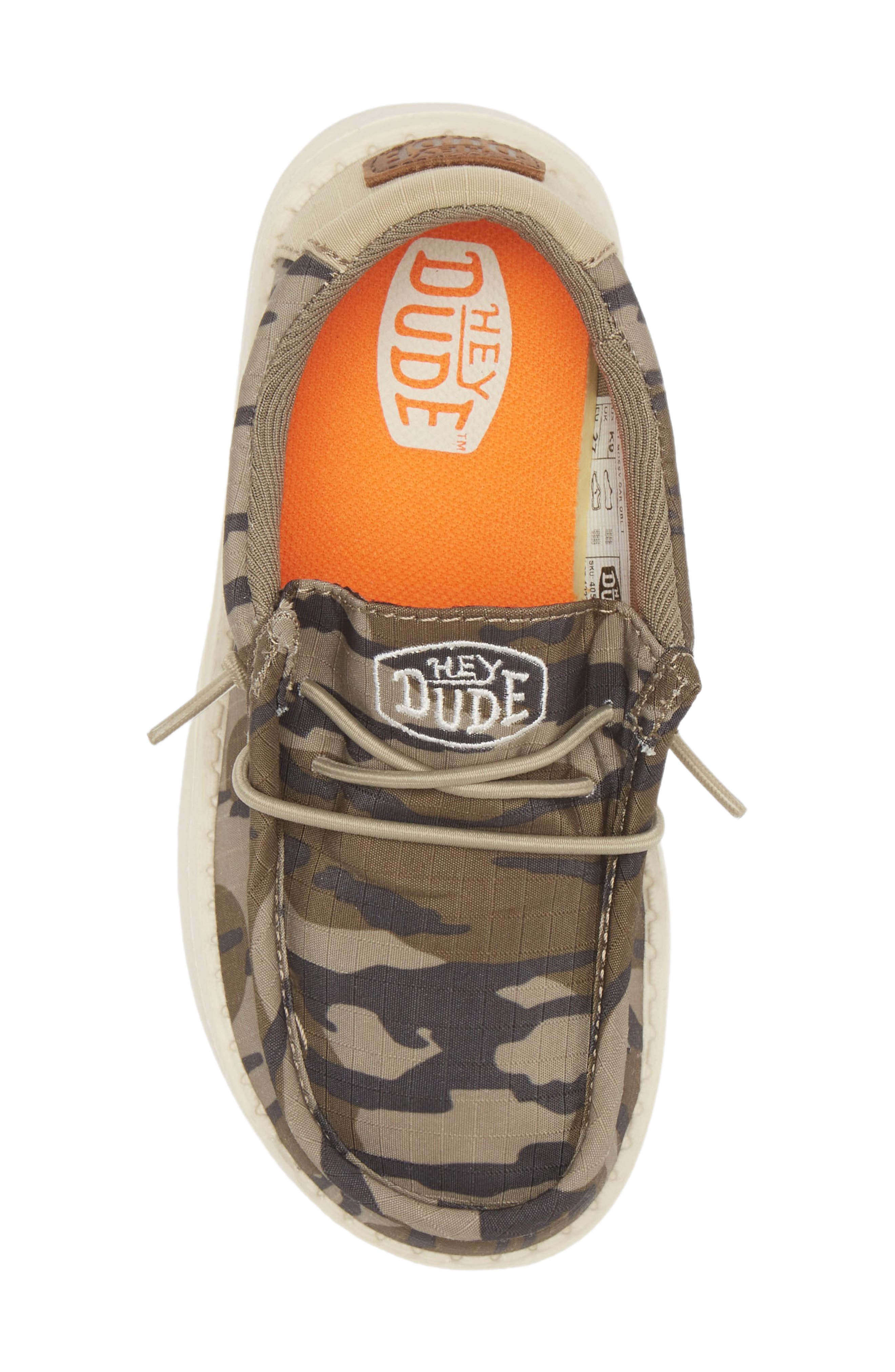 Hey Dude Kids
 Wally Canvas Boat Shoe, Alternate, color, 
