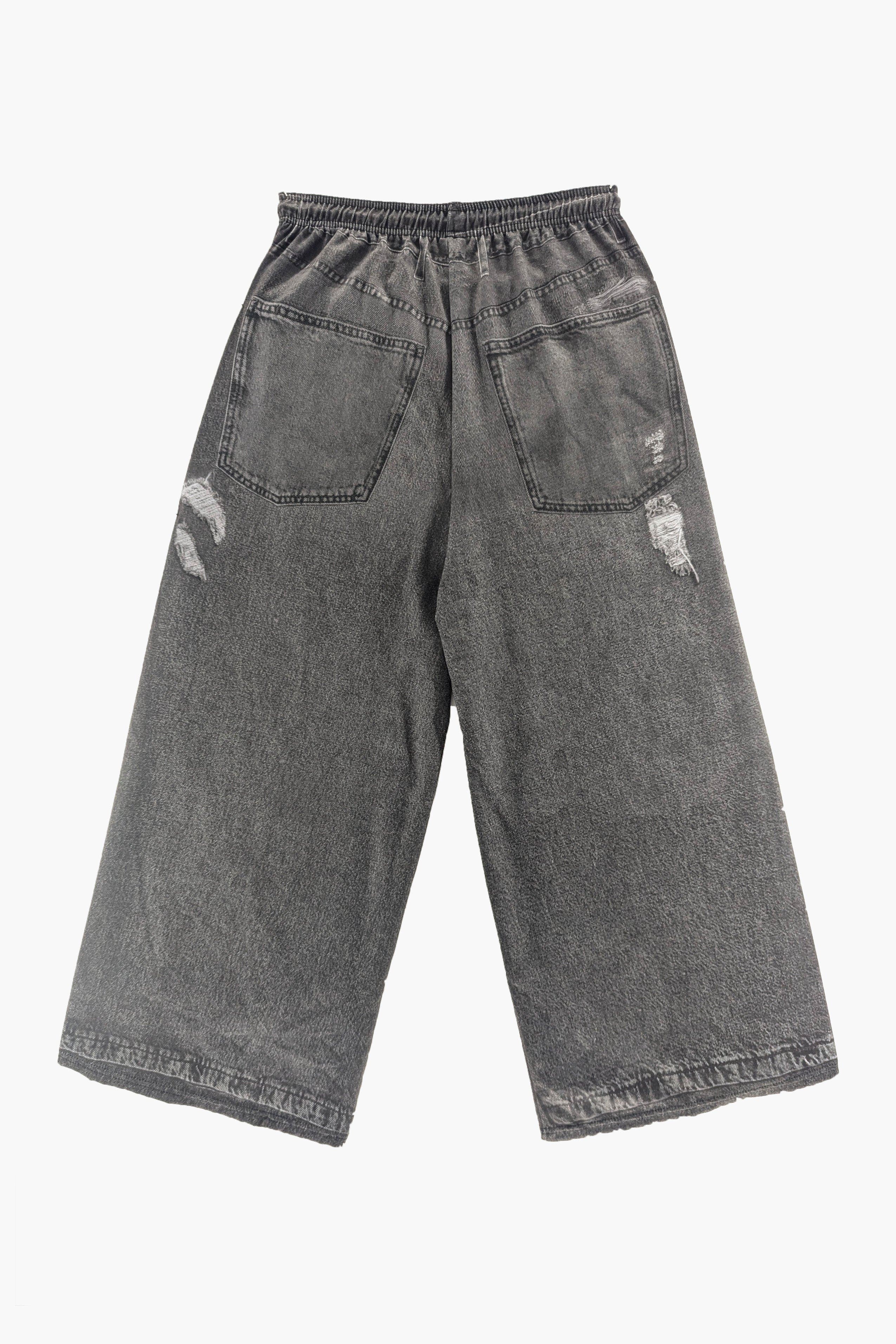 XTRA WIDE  PRINTED DENIM PANT - image 2