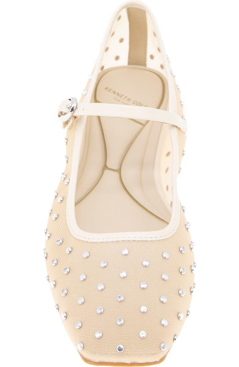 Kenneth Cole Jasper Mary Jane Flat, Alternate, color, Beige Mesh