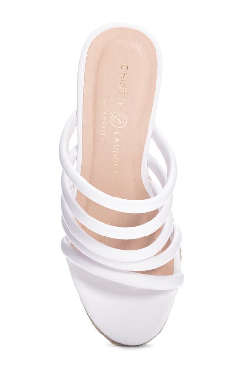 Chinese Laundry Eleana Espadrille Wedge Sandal In White