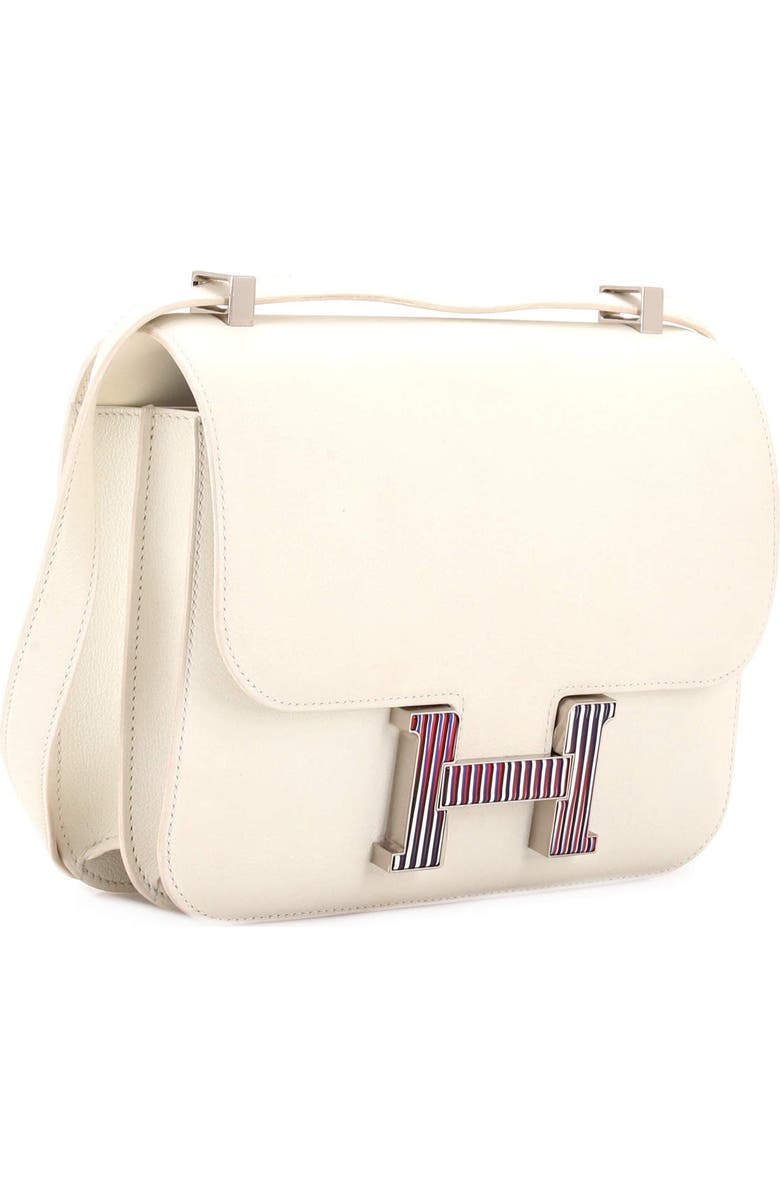 Pre-Owned Hermes Constance Optique Bag Evercolor 24, Alternate, color, Blanc
