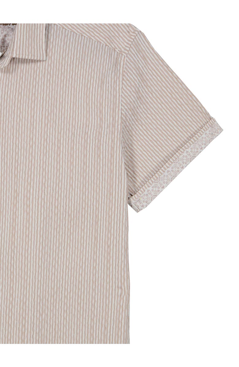 Robert Graham Fornillo Short Sleeve Shirt, Alternate, color, Khaki