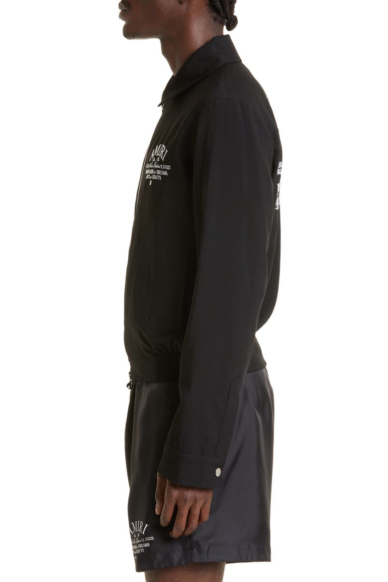 Arts District Wool Blend Blouson Jacket, Alternate, color, BLACK