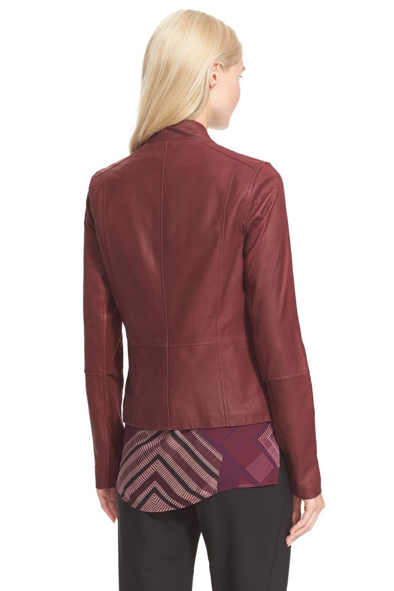 Drape Neck Jacket, Alternate, color, DARK SCARLET