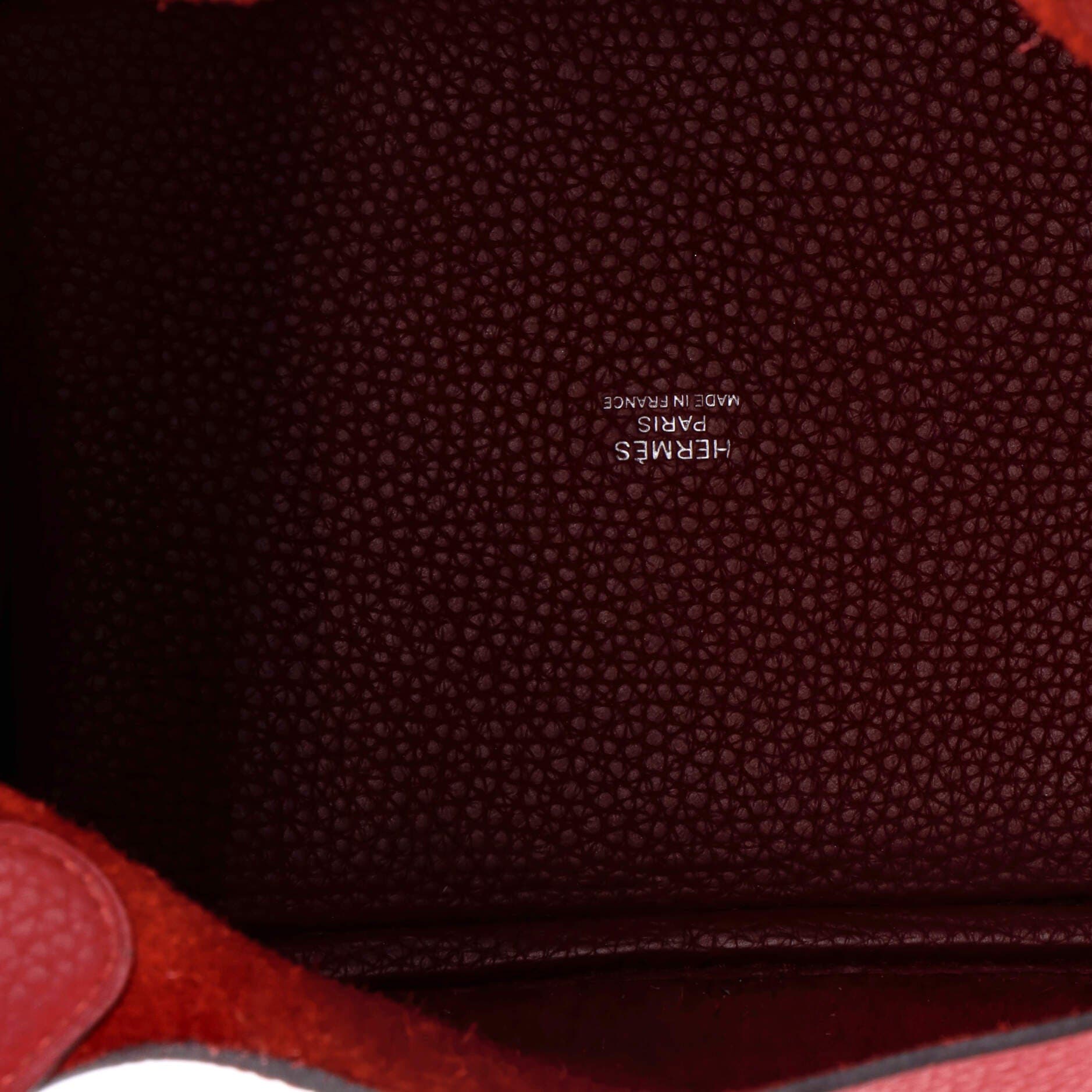 Pre-Owned Hermes Picotin Lock Bag Clemence PM, Alternate, color, Rouge Grenat