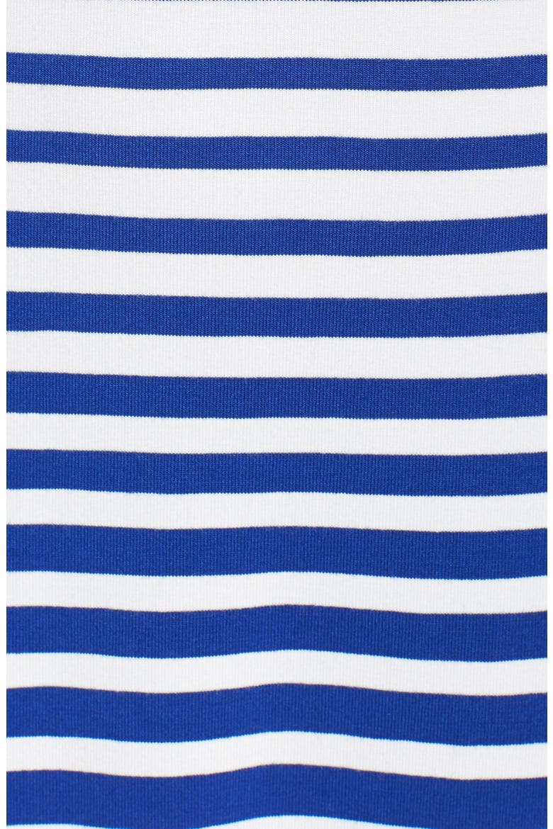 Popover Jersey Maxi Dress, Alternate, color, WHITE/ BLUE