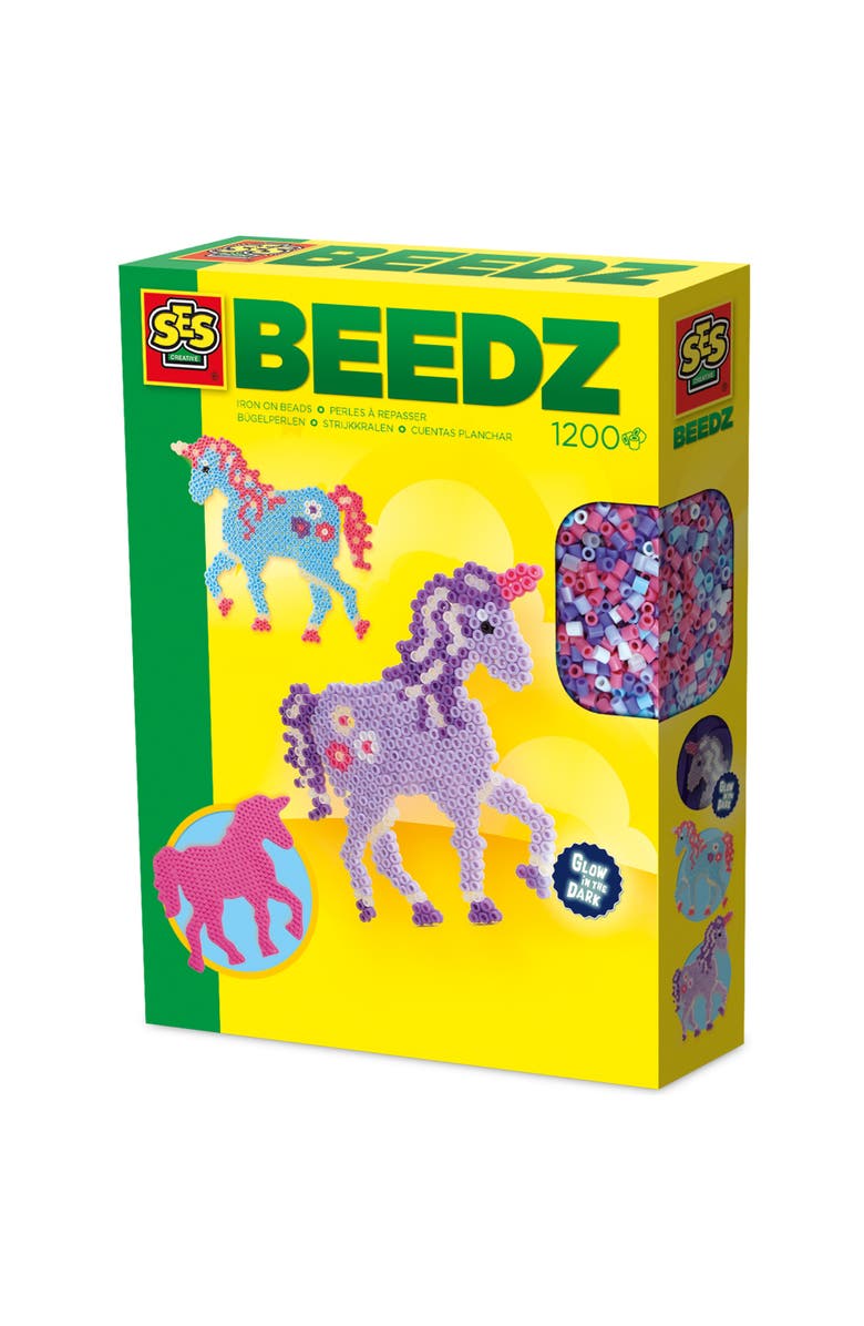 SES Creative Beedz Fantasy Horses, 1200 Fusible Iron On Beads, Kids 5+, Main, color, Multicolored