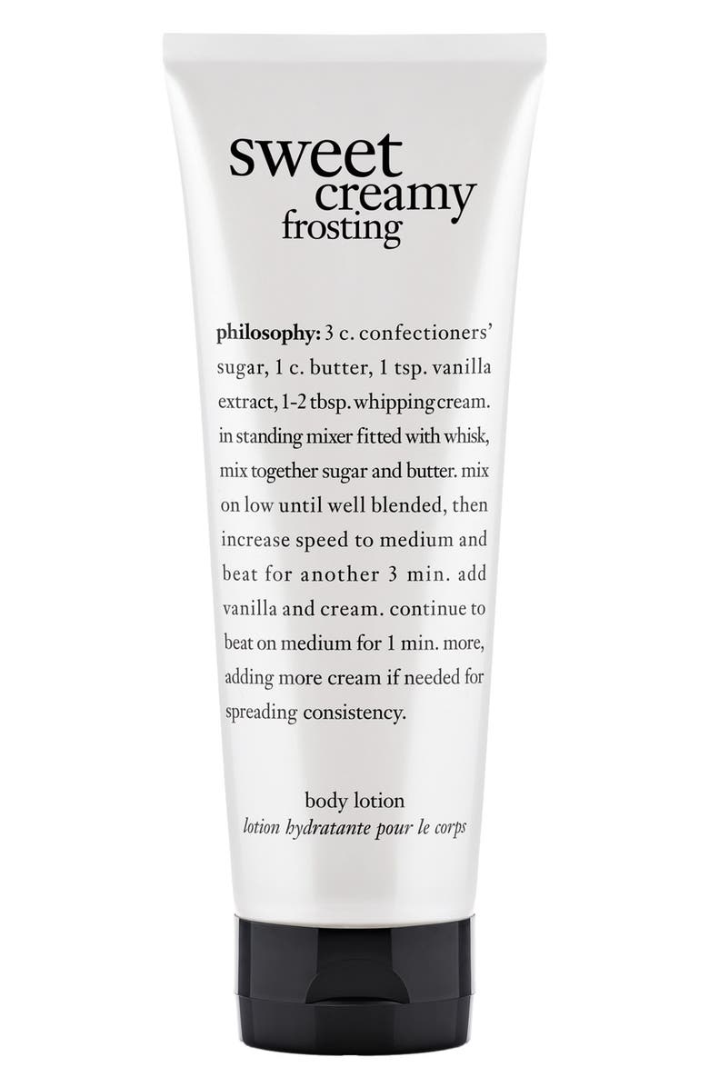 philosophy 'sweet creamy frosting' body lotion, Main, color,
