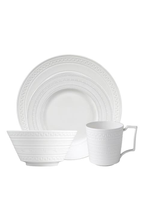 Intaglio 4-Piece Bone China Place Setting