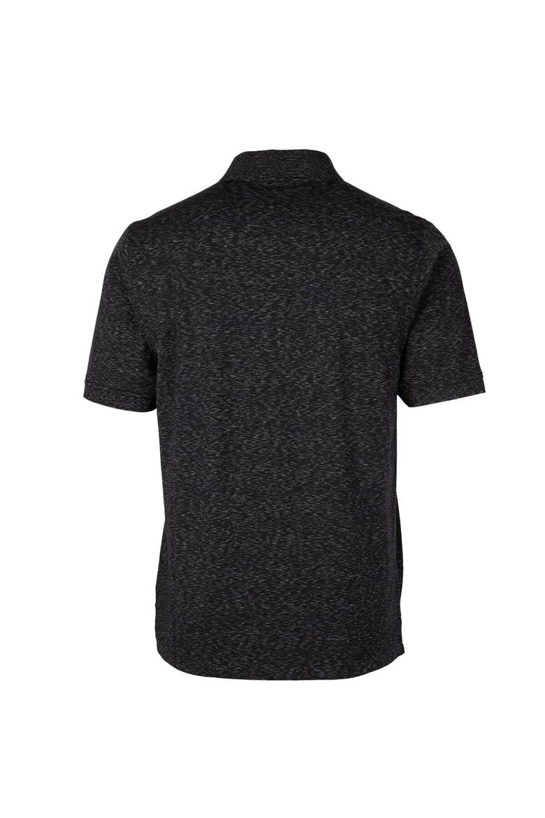 Men's Cutter & Buck Black Portland State Vikings Vault Advantage Tri-Blend Space Dye Big & Tall Polo, Alternate, color, Black