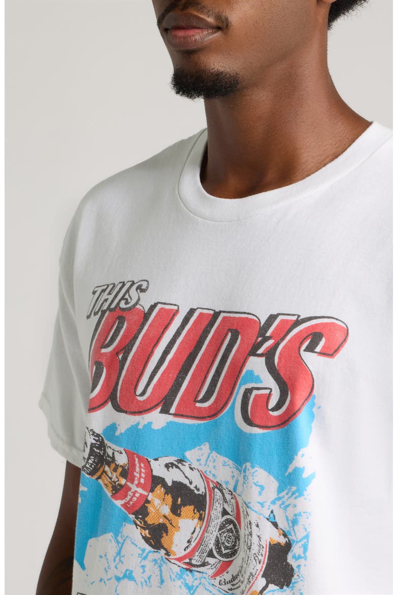 This Bud's For You Cotton Graphic T-Shirt, Alternate, color, WHITE