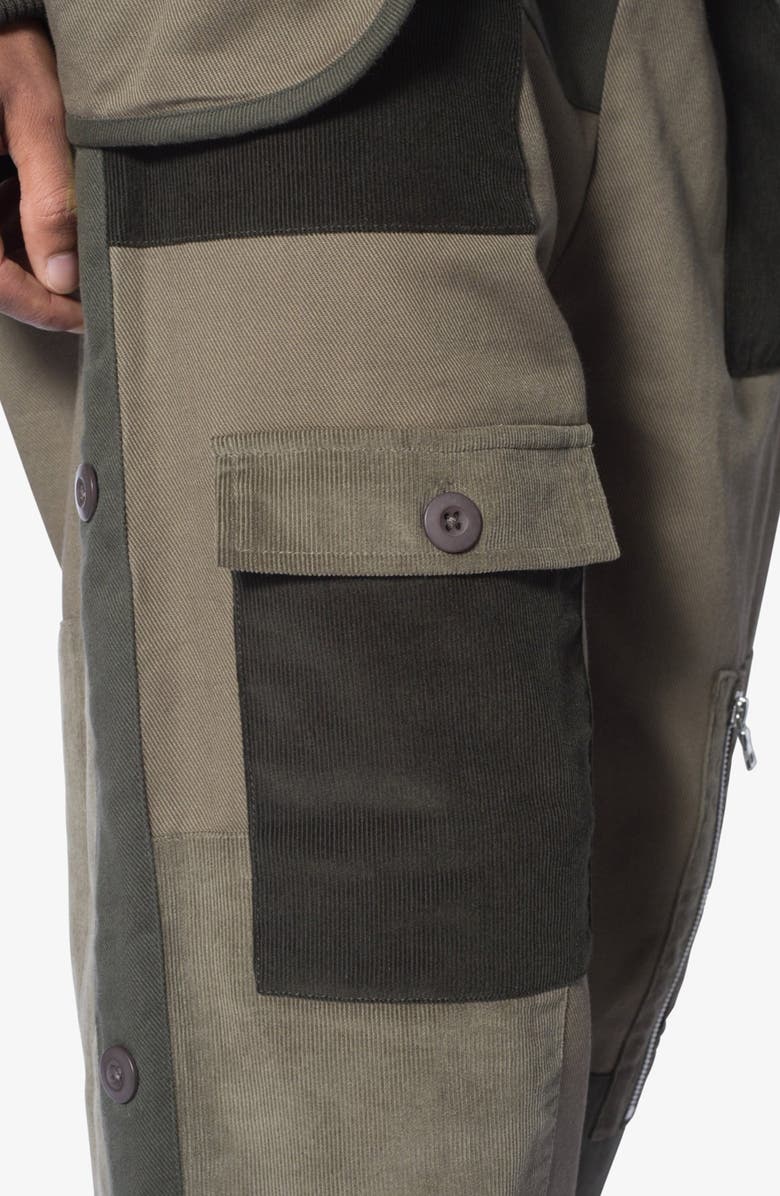 mnml Patchwork Oversize Cargo Pants, Alternate, color,