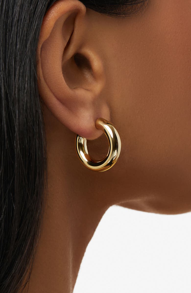 Ana Luisa Hoop Earrings - Tia Mini, Alternate, color, Gold