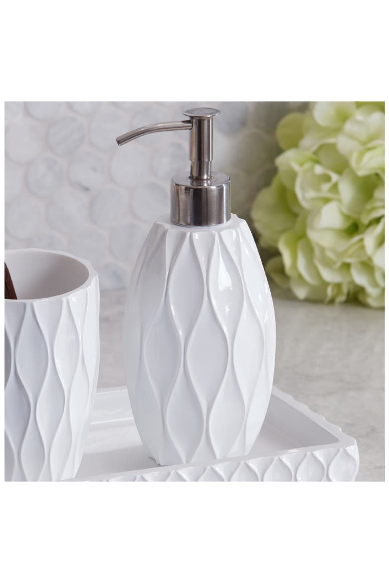 Wave Lotion Pump, Alternate, color, WHITE RESIN