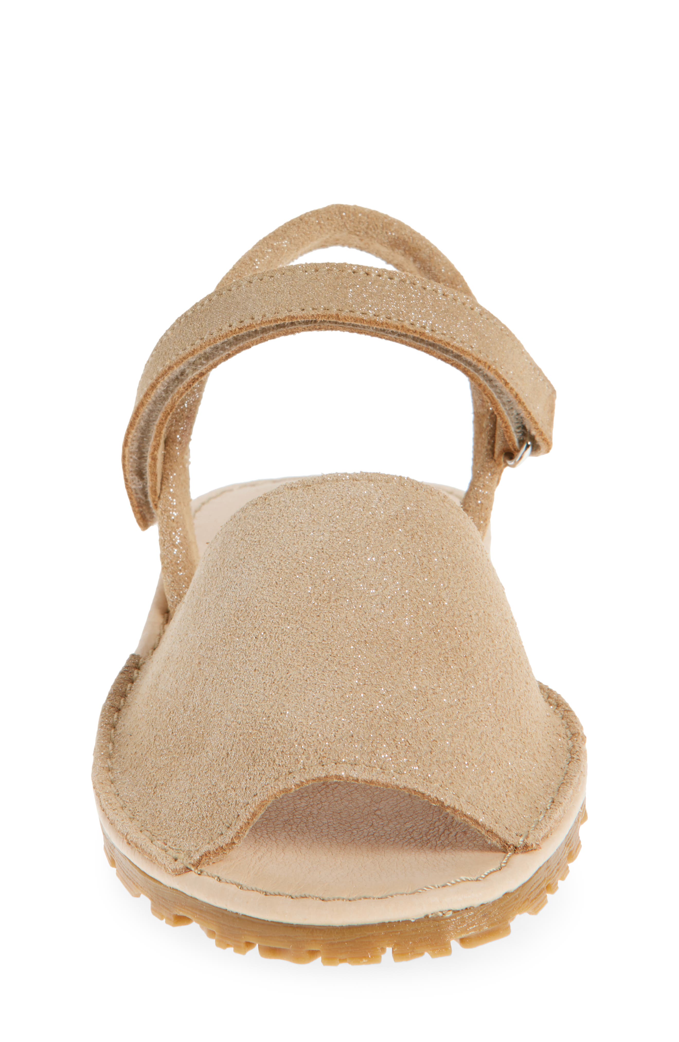 CHILDRENCHIC Lily Ankle Strap Sandal, Alternate, color, Nude