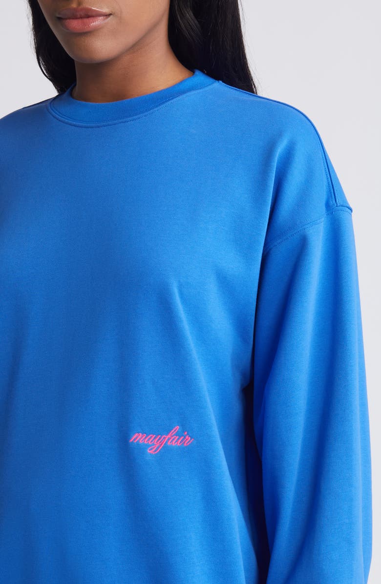 THE MAYFAIR GROUP You Deserve to be Happy Oversize Sweatshirt, Alternate, color, 