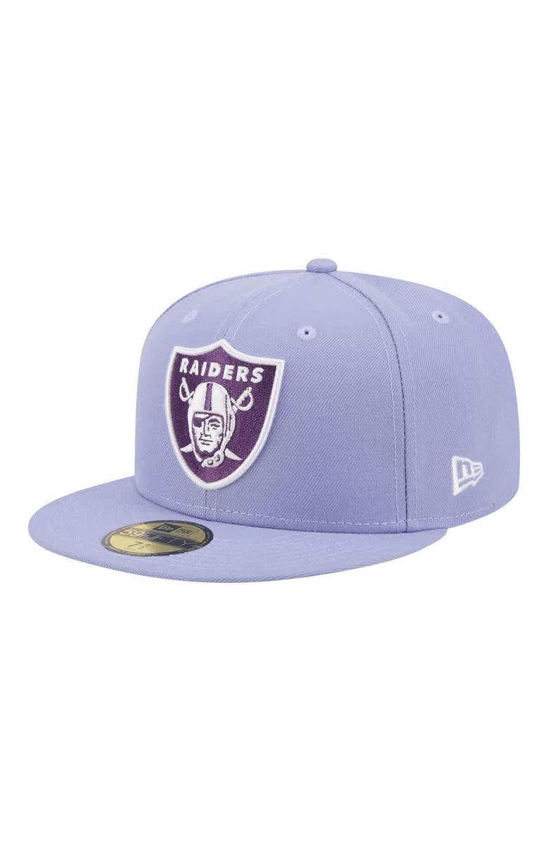 New Era Men's New Era Light Purple Las Vegas Raiders Lavender Bloom 59FIFTY Fitted Hat, Alternate, color, Light Purple