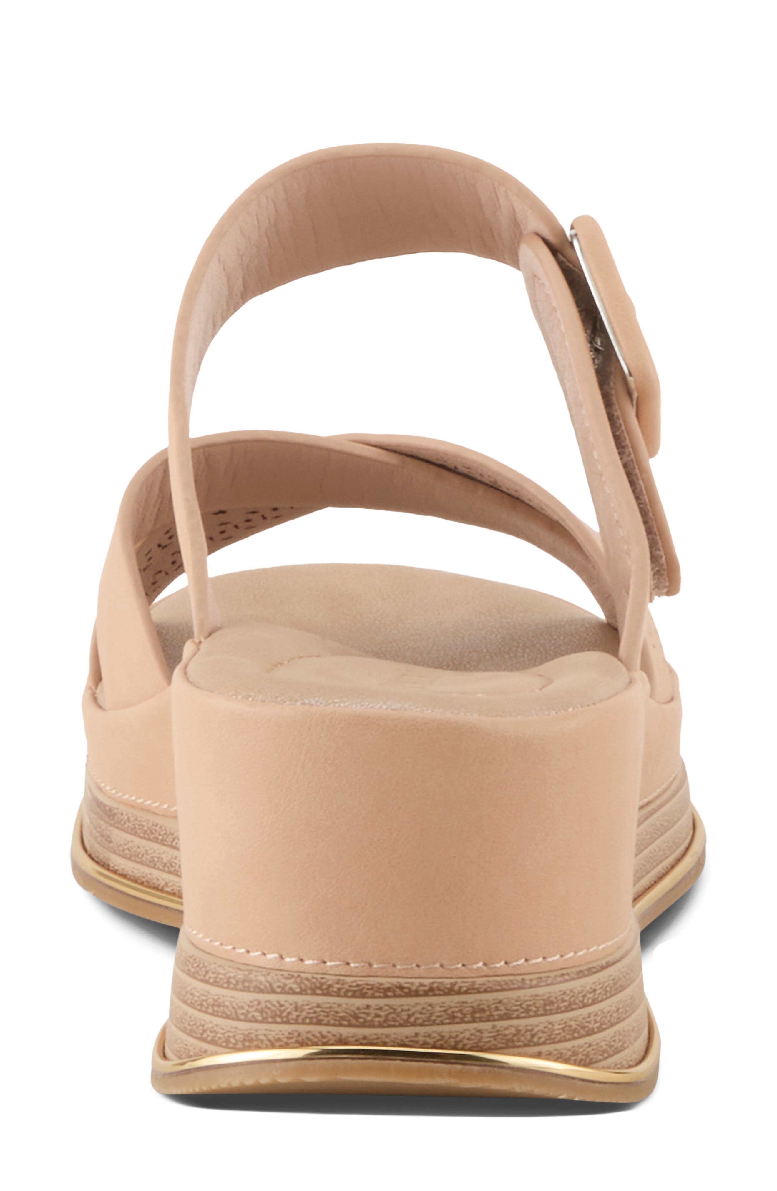 Cattaneo Wedge Sandal, Alternate, color, BEIGE