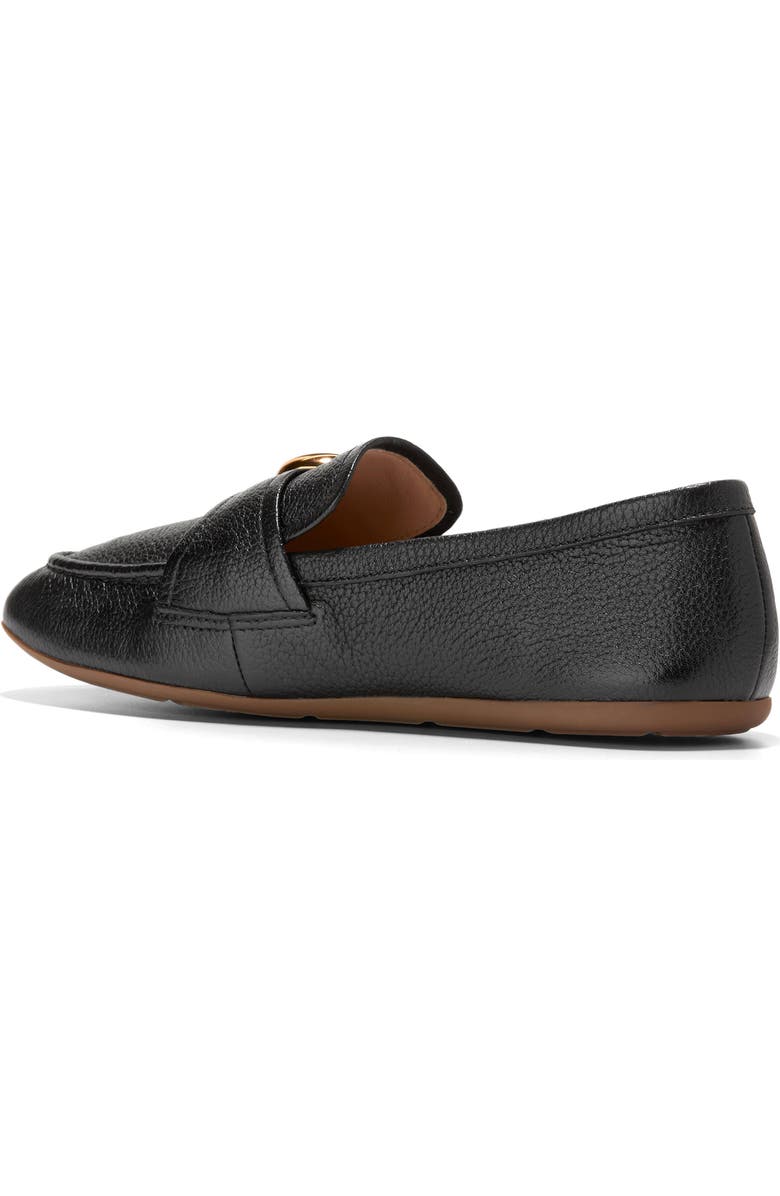 Cole Haan Grand Ambition Alette Buckle Loafer, Alternate, color, Black Tumbled Leather