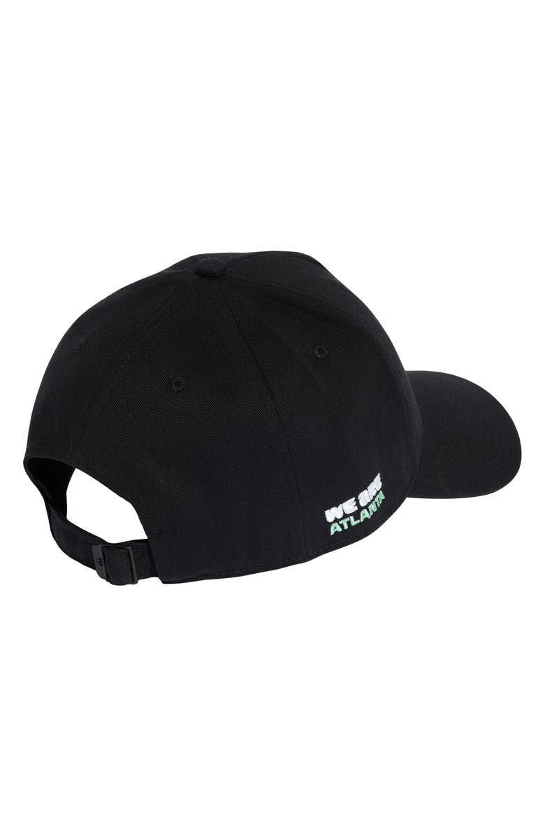adidas FIFA World Cup 2026<sup>™</sup> Atlanta Adjustable Twill Ball Cap, Alternate, color, Black/ White